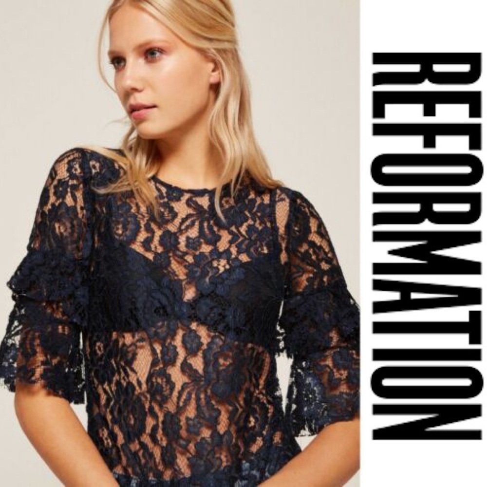 Reformation • Marie Lace Top • NWT
